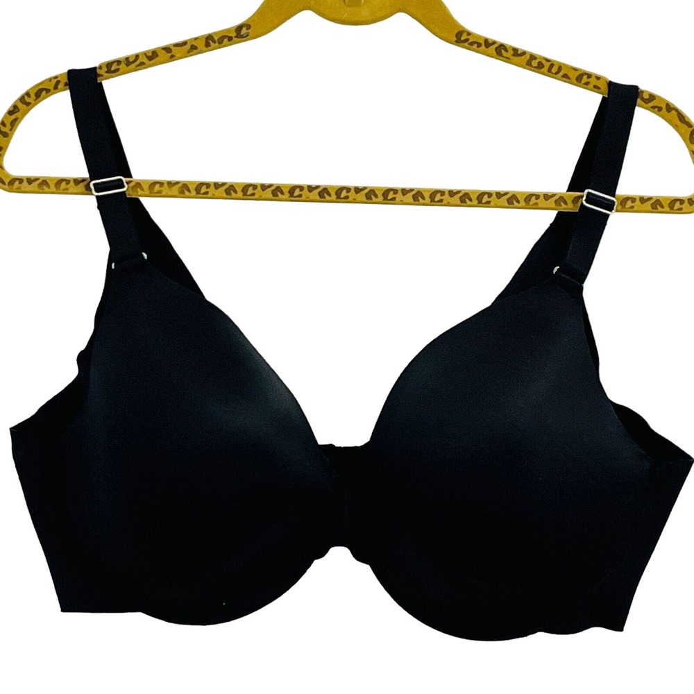 Soma 40DDD Vanishing Back Full Coverage Bra Black Underwire Lined